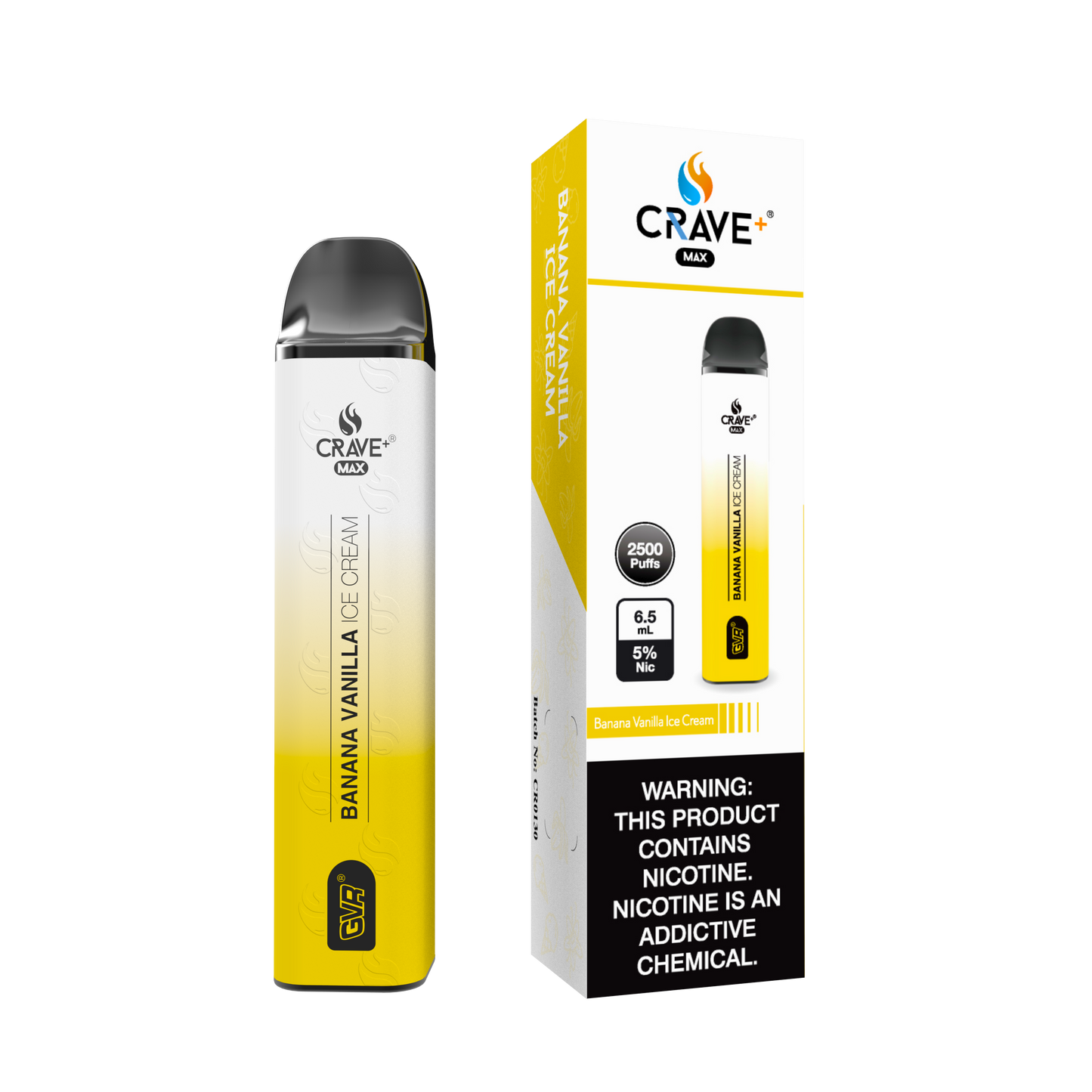 Crave Max 2500 - Banana Vanilla Ice Cream