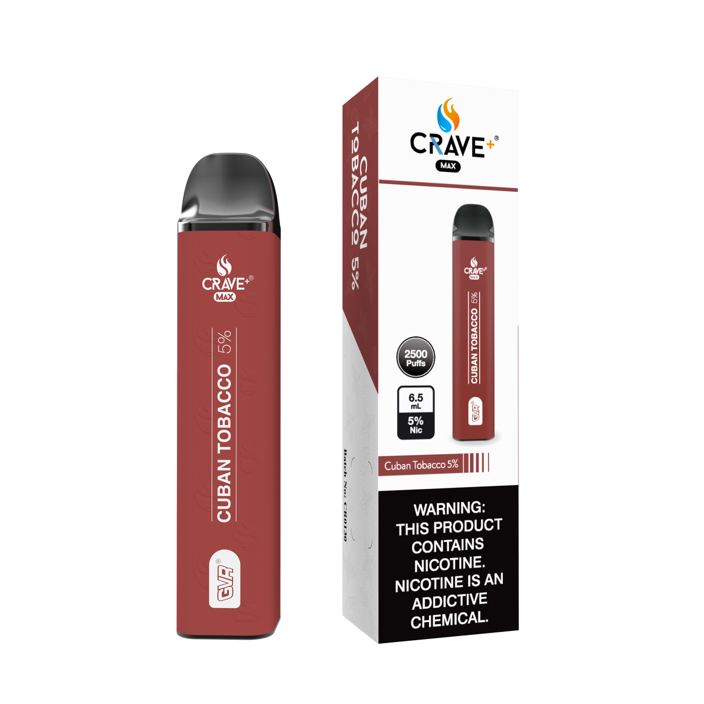 Crave Max 2500 - Cuban Tobacco 5%