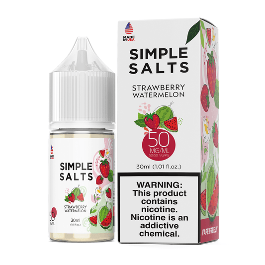 Simple Salts Nicotine Liquid - Strawberry Watermelon | 30mL