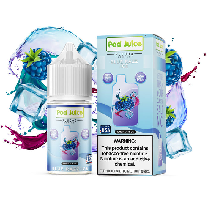 Pod Juice PJ5000 - Blue Razz Ice | 30ml | America's No.1 Vape Shop Price Point NY Pod Juice PJ5000 - Blue Razz Ice | 30ml | America's No.1 Vape Shop Price Point NY