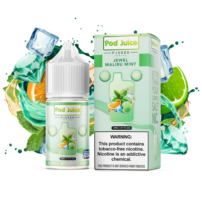 Pod Juice PJ5000 - Jewel Malibu Mint | 30ml | America's No.1 Vape Shop Price Point NY Pod Juice PJ5000 - Jewel Malibu Mint | 30ml | America's No.1 Vape Shop Price Point NY