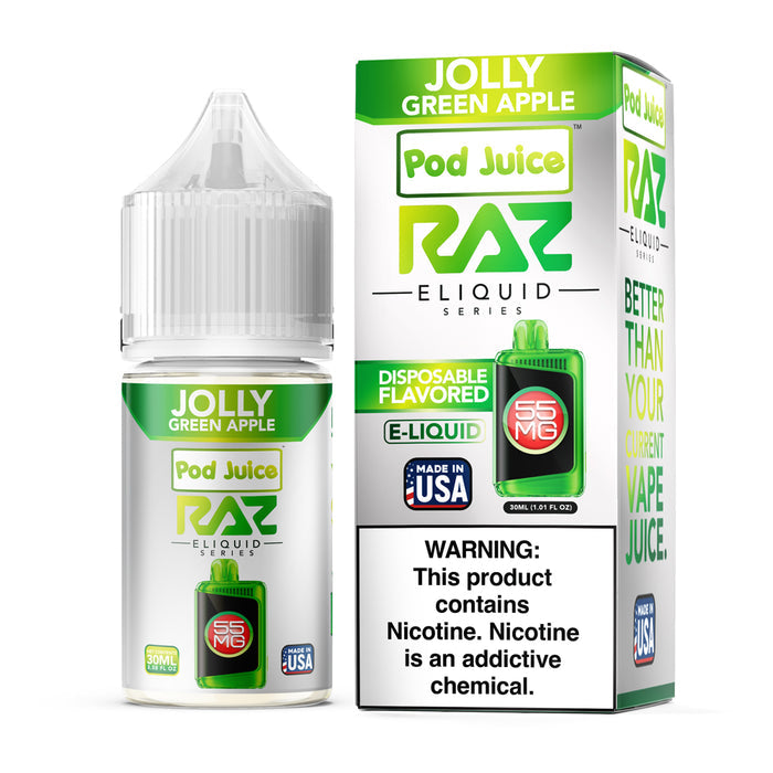 RAZ x Pod Juice - Jolly Green Apple | America's No.1 Vape Shop Price Point NY RAZ x Pod Juice - Jolly Green Apple | America's No.1 Vape Shop Price Point NY