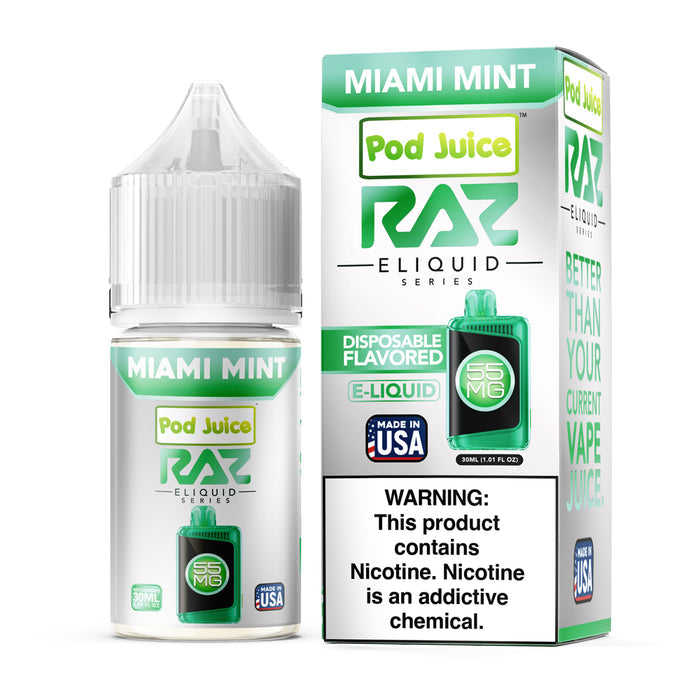 RAZ x Pod Juice - Miami Mint | 30ml
