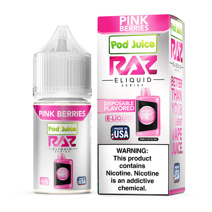 White And Pink Raz Vape RAZ x Pod Juice - White Gummy Ice White And Pink Raz Vape RAZ x Pod Juice - White Gummy Ice