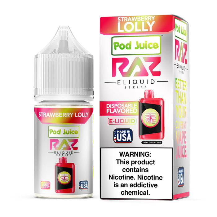 RAZ x Pod Juice - Strawberry Lolly | America's No.1 Vape Shop Price Point NY RAZ x Pod Juice - Strawberry Lolly | America's No.1 Vape Shop Price Point NY