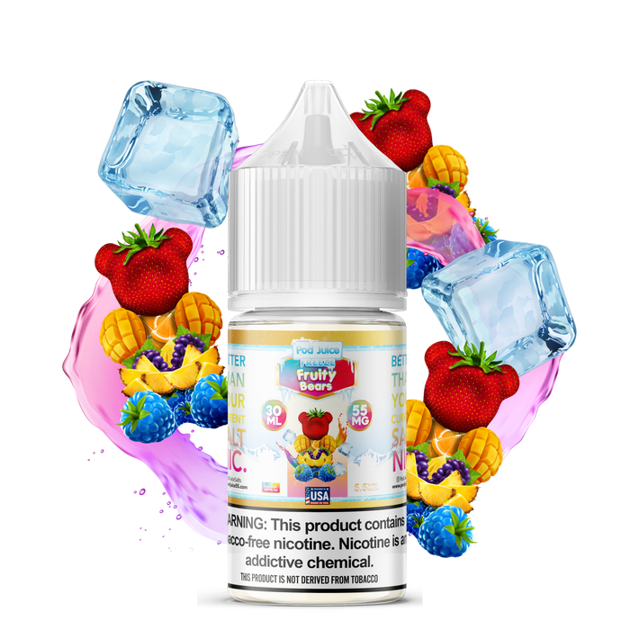 Pod Juice TFN Salt Nic - Fruity Bears Freeze | 30ml - America's Vape Shop Price Point NY Pod Juice TFN Salt Nic - Fruity Bears Freeze | 30ml - America's Vape Shop Price Point NY