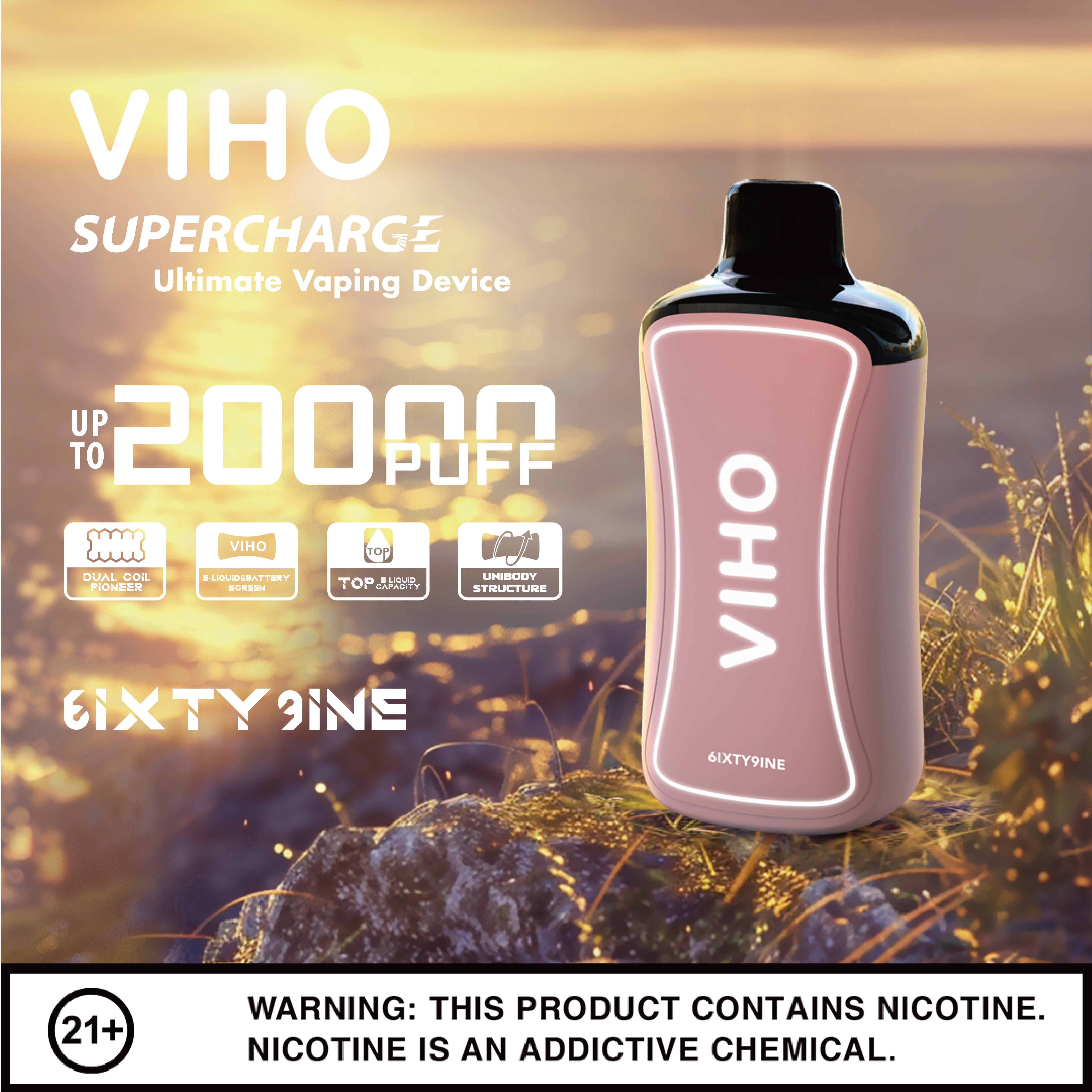 VIHO Supercharge 20k - 6IXTY9INE | America's No.1 Online Vape Shop