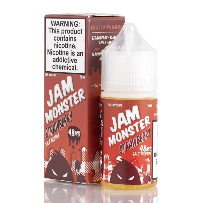 strawberry jam vape juice Strawberry By Jam Monster - Salt Nicotine 48mg