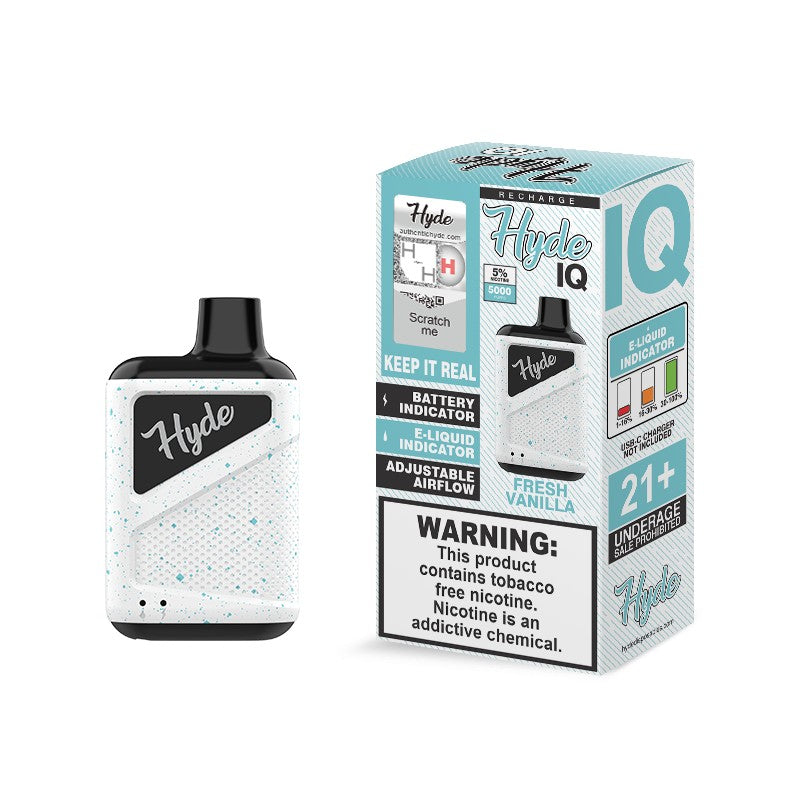 HYDE IQ FRESH VANILLA 5000 PUFF DISPOSABLE DEVICE | PRICE POINT NY