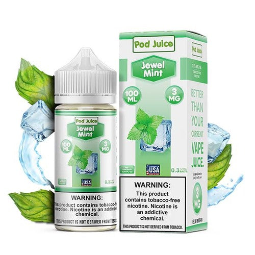 Pod Juice Freebase Nicotine - Jewel Mint Price Point NY Pod Juice Freebase Nicotine - Jewel Mint Price Point NY