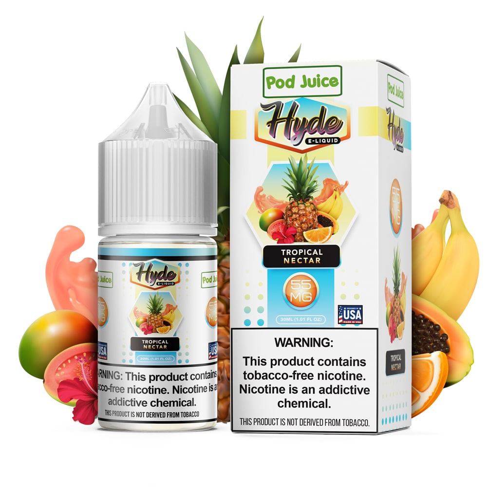 Pod Juice x Hyde TFN Salt Nic - Tropical Nectar | America's Vape Shop Price Point NY Pod Juice x Hyde TFN Salt Nic - Tropical Nectar | America's Vape Shop Price Point NY