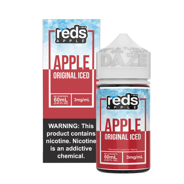 Reds Apple Free Base Nicotine - Apple ICED | 60mL Price Point NY Reds Apple Free Base Nicotine - Apple ICED | 60mL Price Point NY