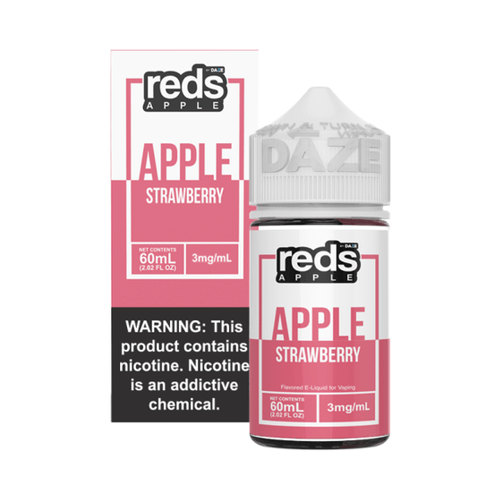 Reds Apple Free Base Nicotine - Apple Strawberry |  60mL