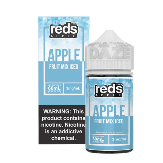 Reds Apple Free Base Nicotine - Apple Fruit Mix ICED | 60mL