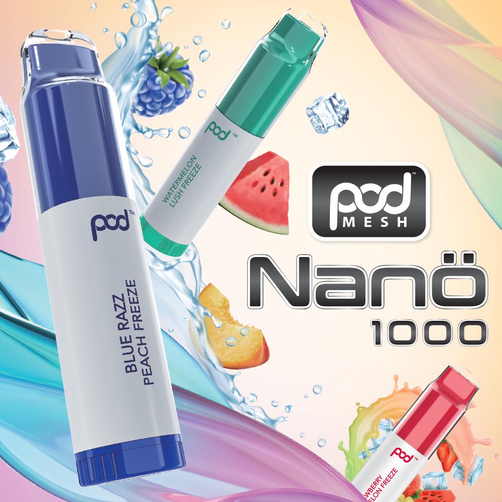 POD MESH NANO 1000 Flavor Card | PRICE POINT NY