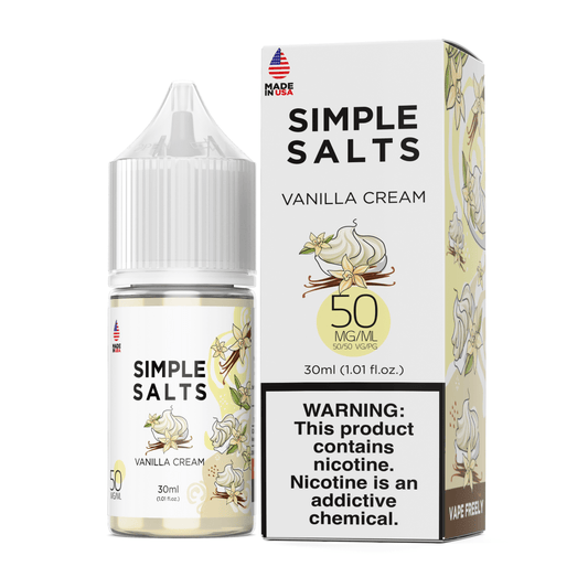 Simple Salts Nicotine Liquid - Vanilla Cream | 30mL
