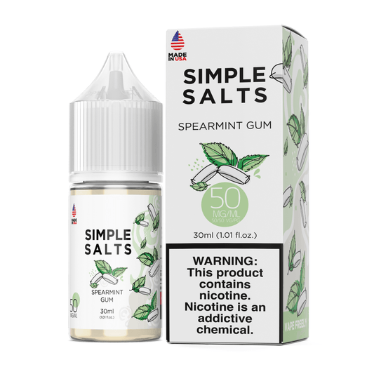 Simple Salts Nicotine Liquid - Spearmint Gum | 30mL