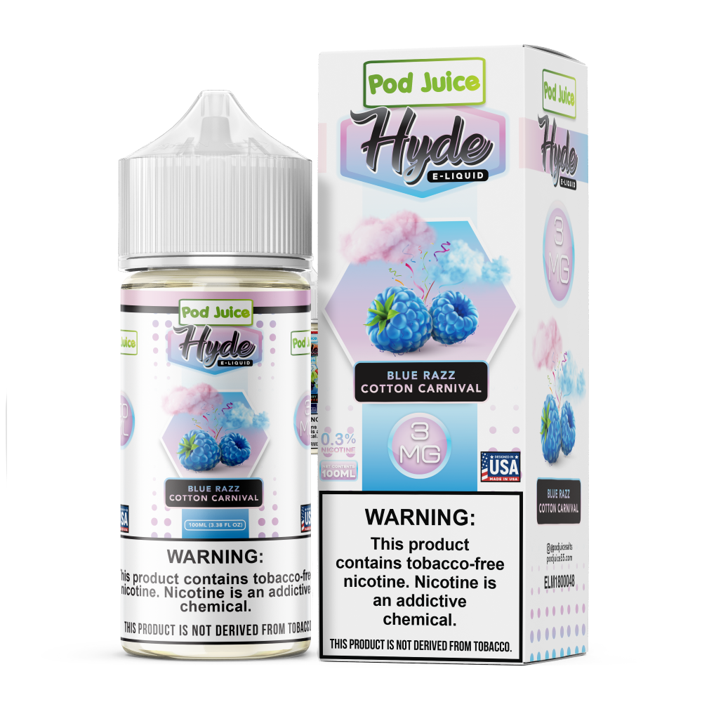 Pod Juice Freebase Nicotine - Blue Razz Cotton Carnival Price Point NY Pod Juice Freebase Nicotine - Blue Razz Cotton Carnival Price Point NY