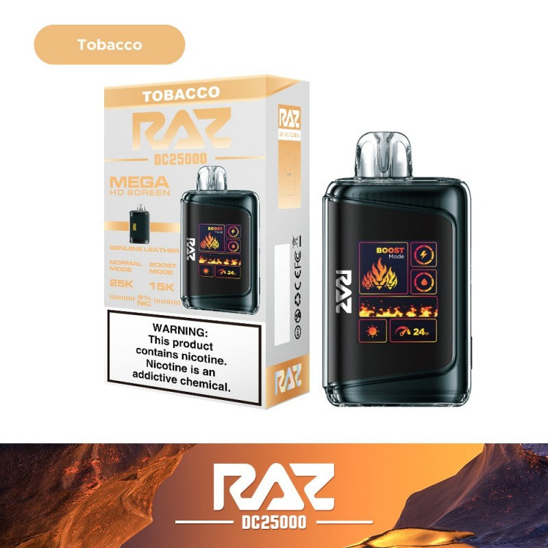 RAZ DC25000 - Tobacco | America's No.1 Online Vape Shop &ndash; Price Point NY
