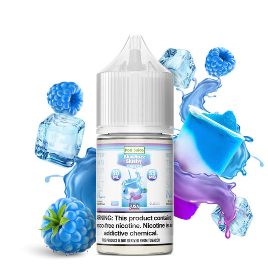Pod Juice TFN Salt Nic - Blue Razz Slushy Freeze | 30ml