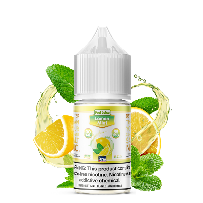 Pod Juice TFN Salt Nic - Lemon Mint | 30ml