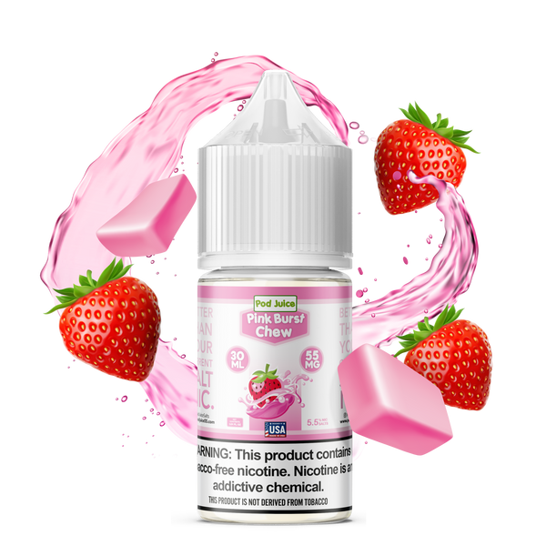 Pod Juice TFN Salt Nic - Pink Burst Chew | 30ml