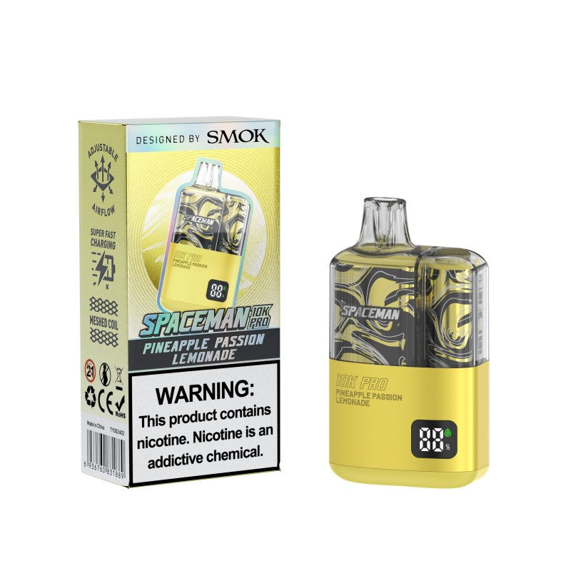 SPACEMAN 10k Pro Pineapple Passion Lemonade America's No.1 Vape