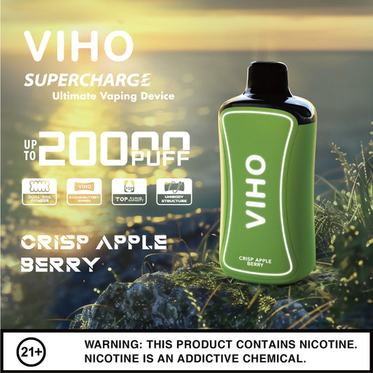 VIHO Supercharge 20k - Crisp Apple Berry
