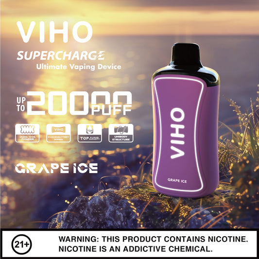 VIHO Supercharge 20k - Grape Ice