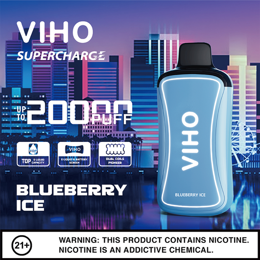 VIHO Supercharge 20k - Blueberry Ice