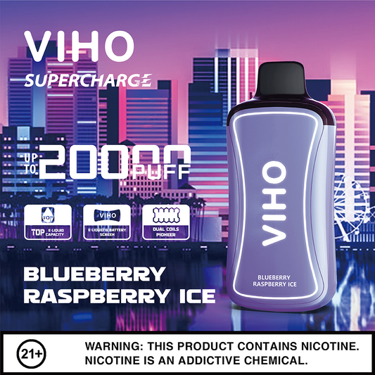 VIHO Supercharge 20k - Blueberry Raspberry Ice