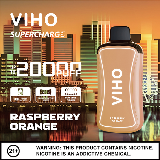 VIHO Supercharge 20k - Raspberry Orange