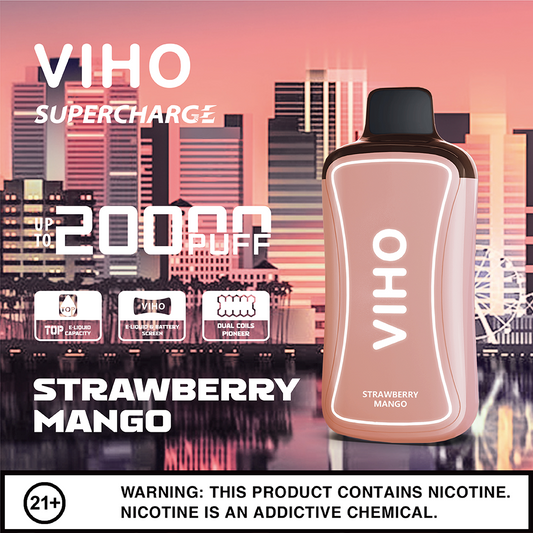 VIHO Supercharge 20k - Strawberry Mango