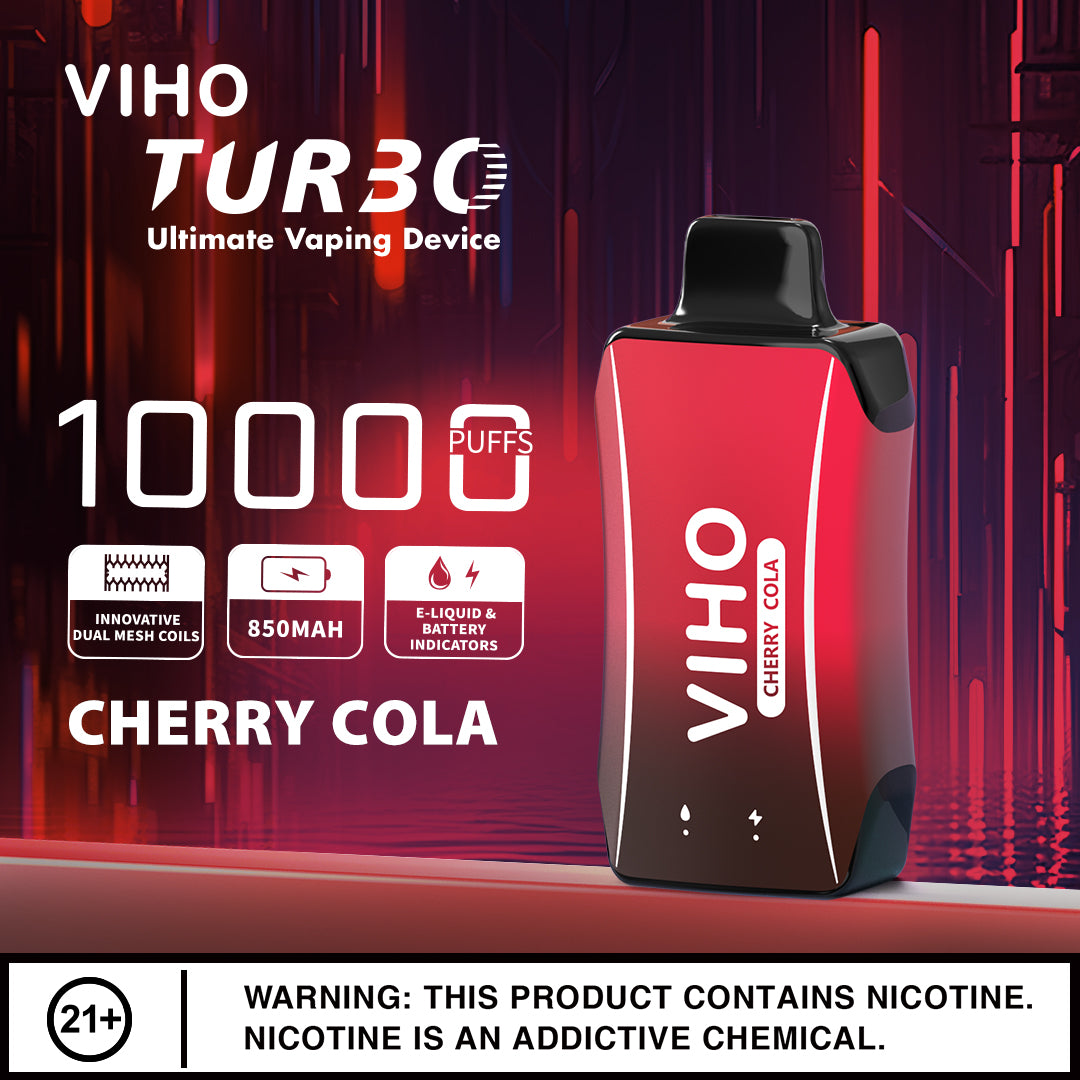 VIHO Turbo 10k Cherry Cola America's No.1 Online Vape Shop Price