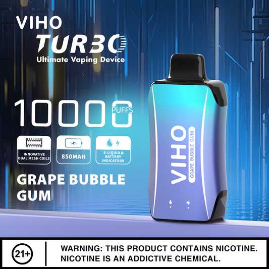 VIHO Turbo 10k - Grape Bubblegum