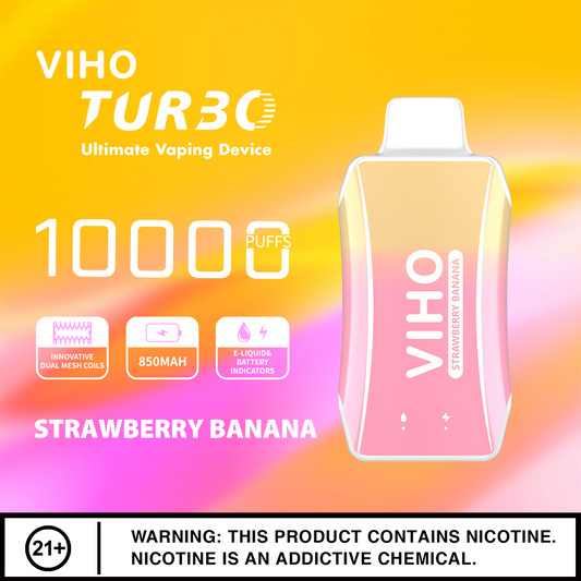 VIHO Turbo 10k - Strawberry Banana