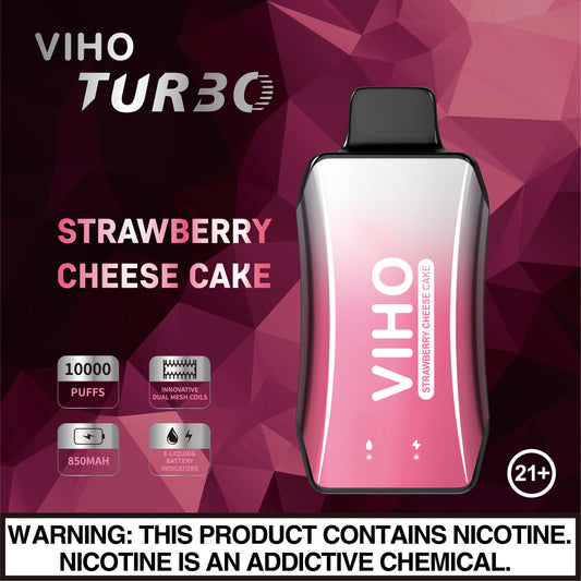VIHO Turbo 10k - Strawberry Cheesecake