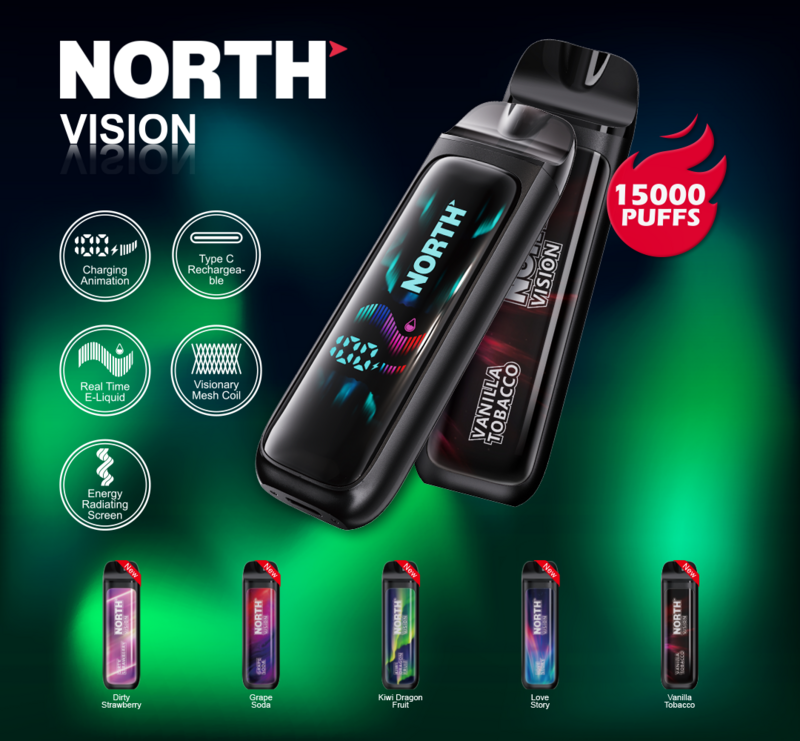 NORTH Vision 15k - Kiwi Dragon Fruit | America's No.1 Online Vape Shop – Price Point NY