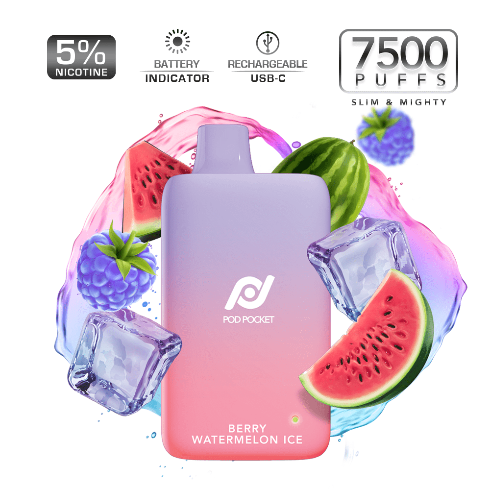Pod Pocket 7500 - Berry Watermelon Ice
