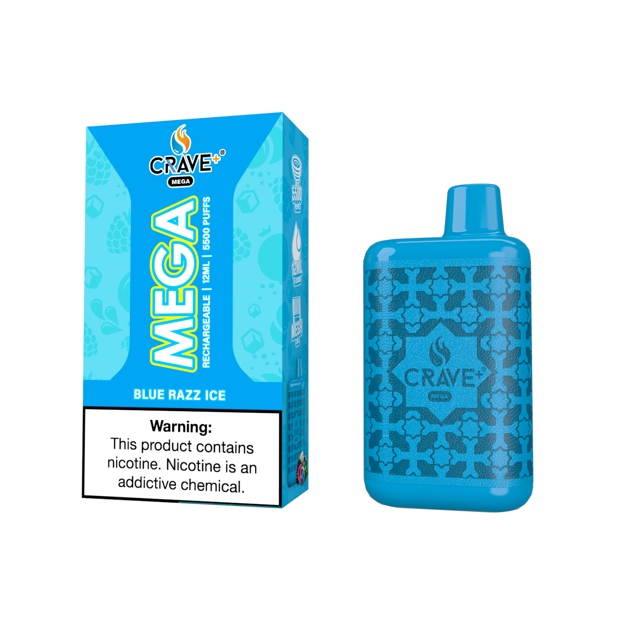 CRAVE Mega - Blue Razz Ice | Crave On @ America's No.1 Online Vape Shop ...