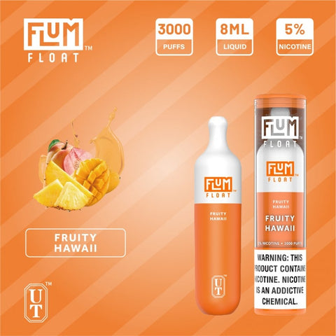 FLUM FLOAT FRUITY HAWAII 3000 PUFF DISPOSABLE - PRICE POINT NY