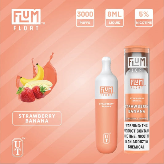 FLUM FLOAT STRAWBERRY BANANA 3000 PUFF DISPOSABLE - PRICE POINT NY