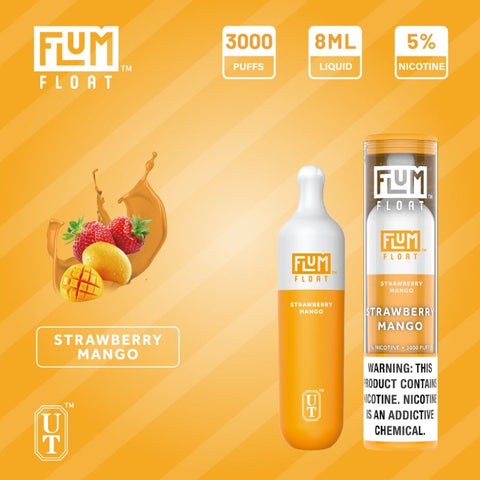 FLUM FLOAT STRAWBERRY MANGO 3000 PUFF DISPOSABLE - PRICE POINT NY