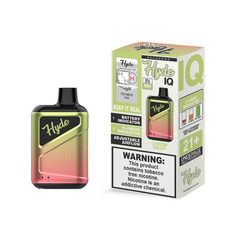 HYDE IQ LEMON DROP 5000 PUFF DISPOSABLE | PRICE POINT NY