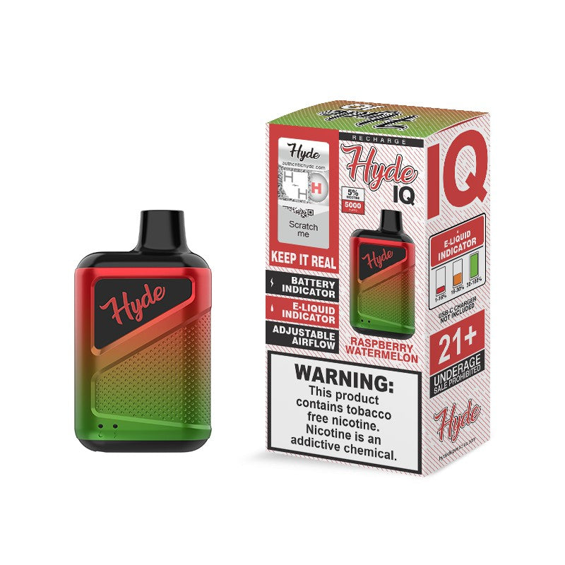HYDE IQ RASPBERRY WATERMELON 5000 PUFF DISPOSABLE DEVICE | PRICE POINT NY