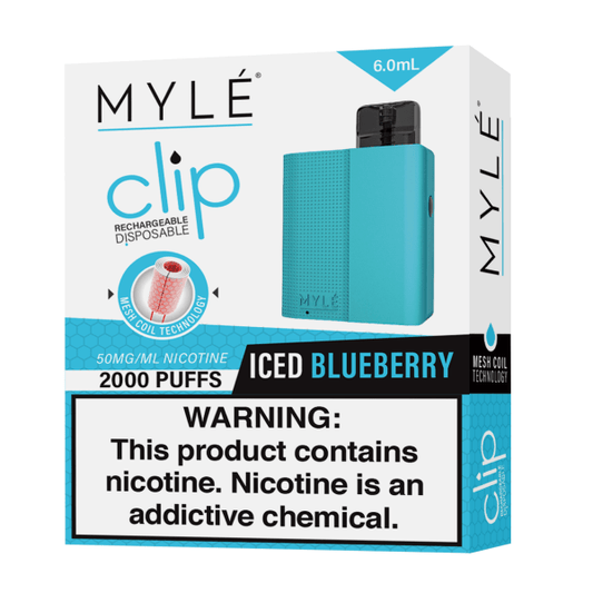 MYLE CLIP ICED BLUEBERRY DISPOSABLE DEVICE | PRICE POINT NY