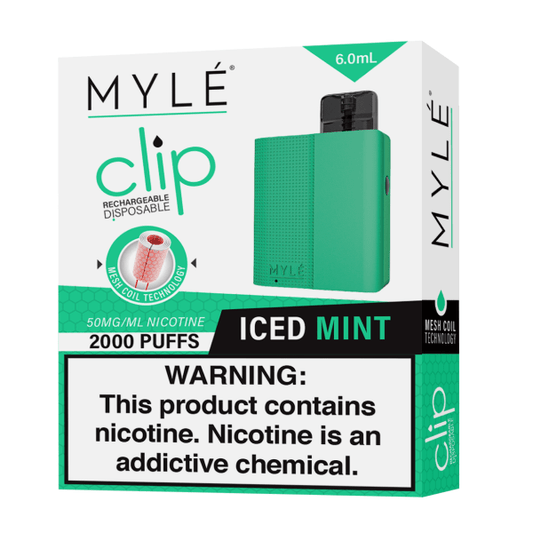 MYLE CLIP ICED MINT DISPOSABLE DEVICE | PRICE POINT NY