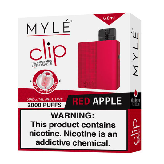 MYLE CLIP RED APPLE DISPOSABLE DEVICE | PRICE POINT NY