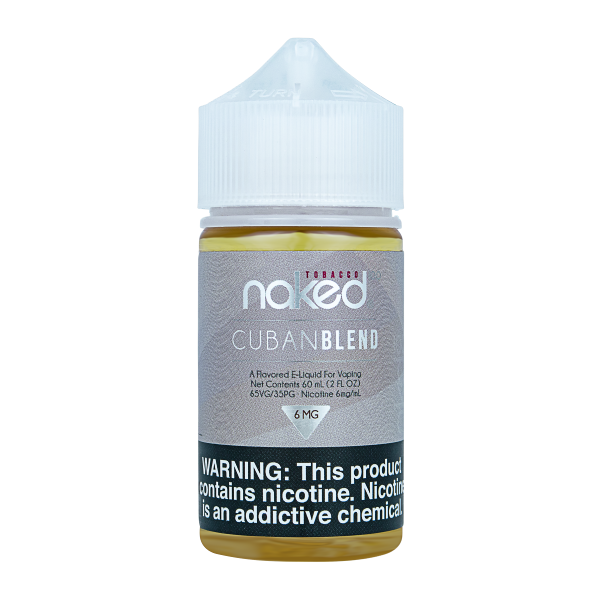 Naked 100 Free Base E-liquid - Cuban Blend | 60mL Price Point NY Naked 100 Free Base E-liquid - Cuban Blend | 60mL Price Point NY