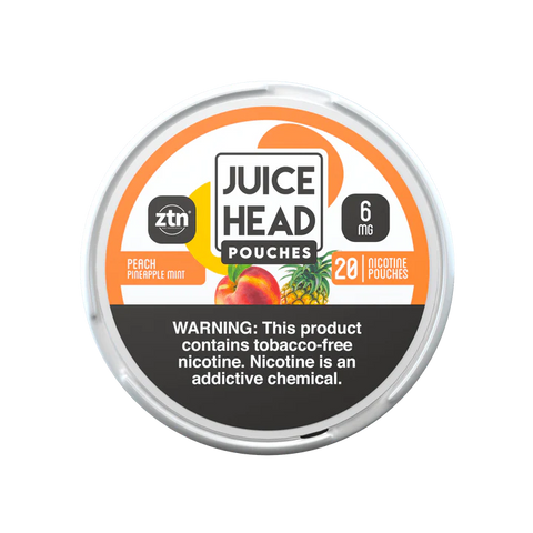 Juice Head Pouches - Peach Pineapple Mint 6mg